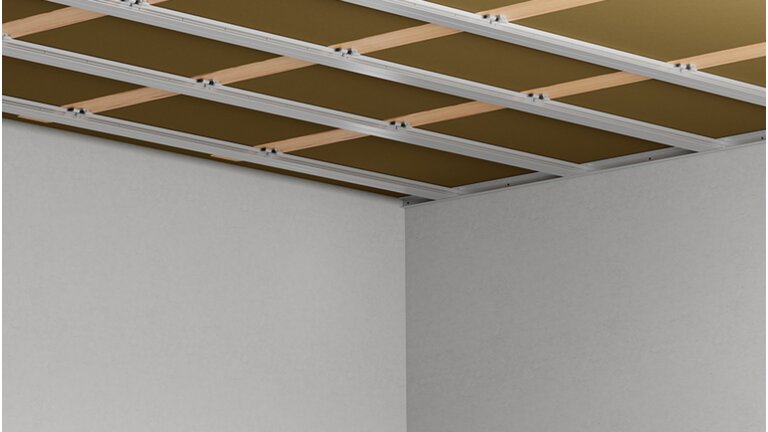 Decke Schallschutz gekreuzt